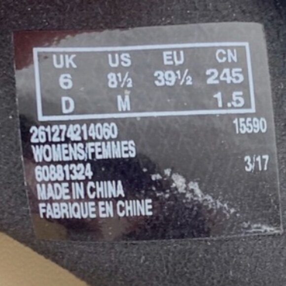 EUC Clark's Amali Primrose Black Suede Sandals Size 8-8.5 - Picture 7 of 7